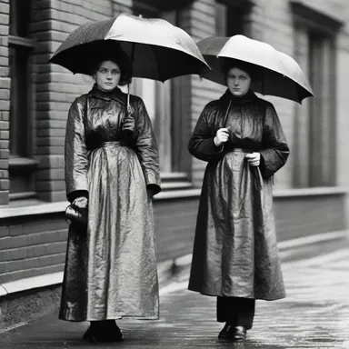 During the Victorian era, gamps were commonly used by people to protect themselves from the rain.
