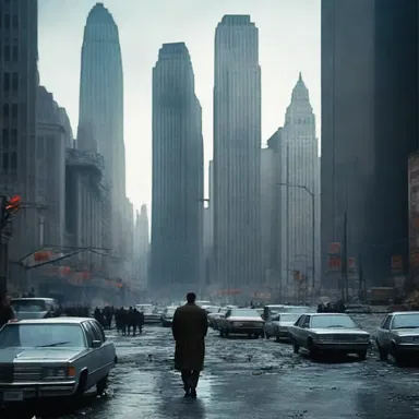 The movie depicted a dystopian future where society had fallen into a state of stagnation and declined creativity.