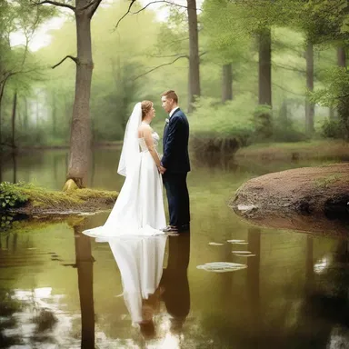The stagnant pond mirrored the couple's unchanging love.