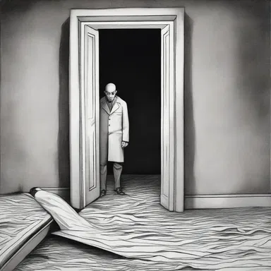 The author used the theme of stagnation to depict a character trapped in a monotonous life.