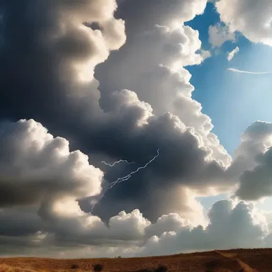 According to ancient mythology, a powerful god tore through the clouds, creating snags in the sky as he passed through.