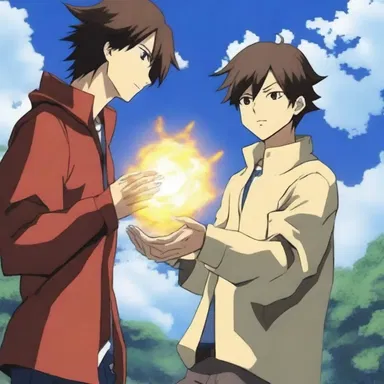 In the anime series, the protagonist's supernatural powers were awakened when he touched a mysterious snag on a sacred artifact.