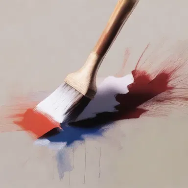 The painter's brush accidentally snagged on the canvas, creating an unexpected stroke that enhanced the overall composition.