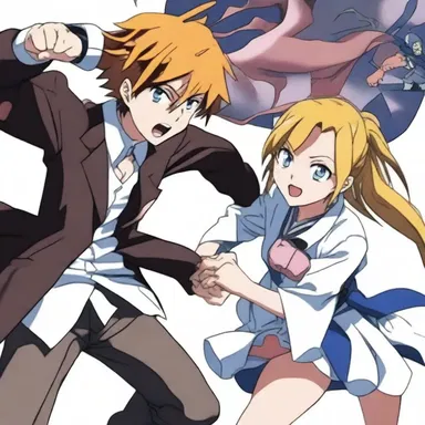 The main character used their quick thinking to snag the winning move in the intense anime battle.