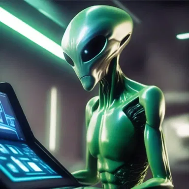 With a twitch of his schnoz, the alien activated its advanced scanning abilities.