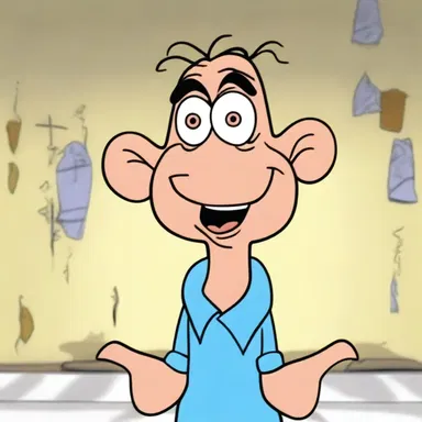 In the animated show, the character's exaggerated schnoz became a comedic focal point, leaving everyone in stitches.