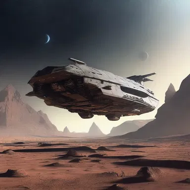 The spaceship entered a void, a desolate and uninhabitable region of space, devoid of any signs of life.