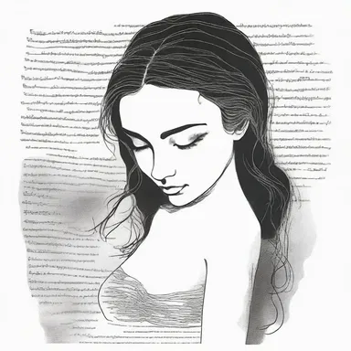 The poet described the void in her heart after her lover left her, emphasizing her deep sadness and longing.