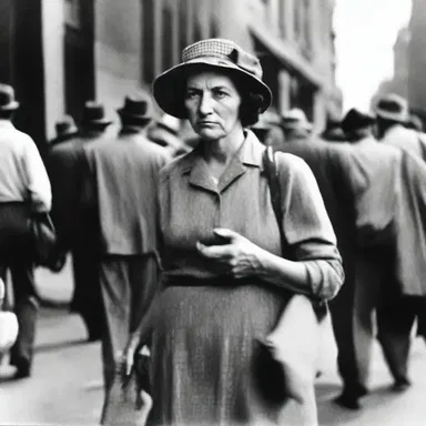 During the Great Depression, many people were void of employment and struggled to make ends meet.