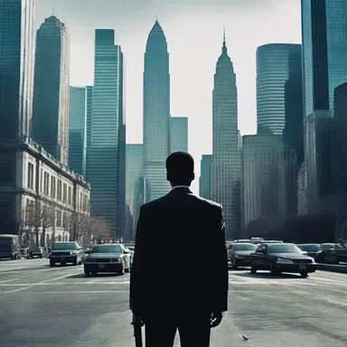 In the movie, the main character goes on a mission to void the evil corporation's control over the city.