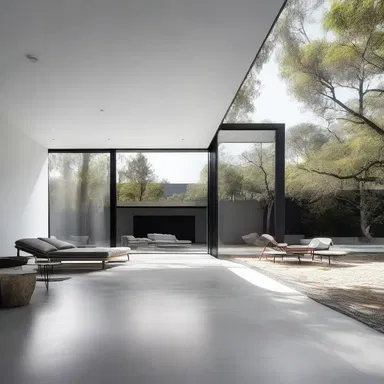The minimalist design of the house voids unnecessary decoration and creates a sense of openness and tranquility.