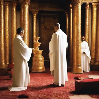 The sacred ritual required the priest to void the room of any impurities before commencing the ceremony.