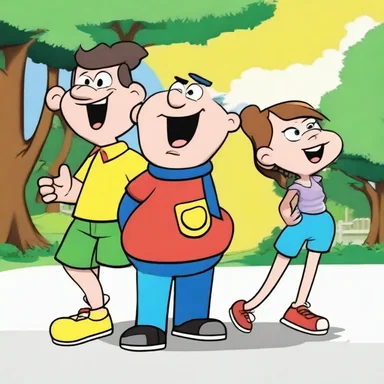In the cartoon series, the mischievous character is always leg-pulling the other characters by creating unreal situations to fool them.