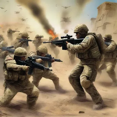 In the epic battle against evil, the soldiers of God machine gunned their enemies to protect their faith and beliefs.
