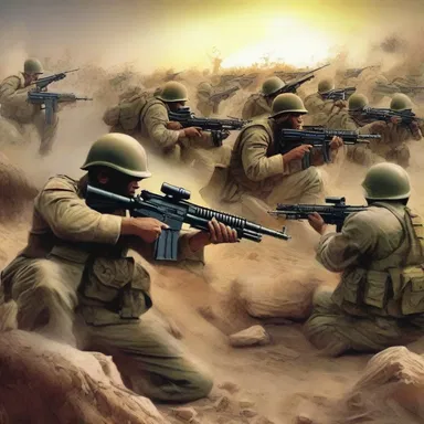 In the epic battle against evil, the soldiers of God machine gunned their enemies to protect their faith and beliefs.