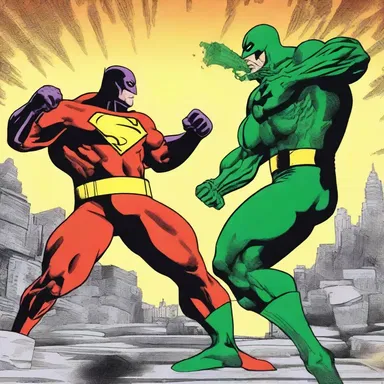 In the action-packed comic series, the superhero effortlessly defeated the villain by using his superhuman strength to machine gun down the henchmen.