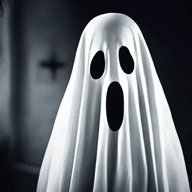The horror movie depicted a sloppy ghost, constantly wailing and exhibiting excessive emotion.