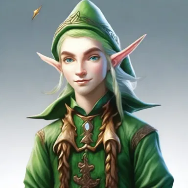 In the fantasy world, the elves wear sloppy clothes that do not fit closely to their bodies.