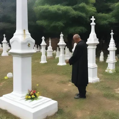 The church conducted a solemn ceremony in the graveyard to bless the souls of the departed and offer prayers for their eternal rest.