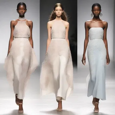 The designer's collection showcased an aura of solicitousness through delicate details and careful craftsmanship.