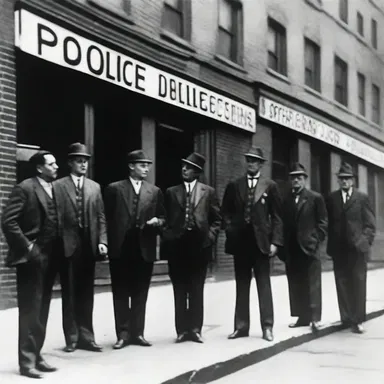 During the Prohibition era, the police conducted a stakeout outside the speakeasy, trying to catch bootleggers in the act.