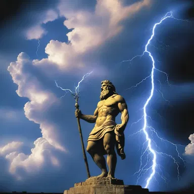 According to Greek mythology, Zeus would create thunderstorms through condensation of water vapor in the clouds.