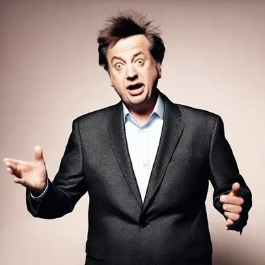 The comedian used the punchline as a condensation of wit and irony in his joke.