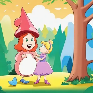 The cartoon show presented a hilarious condensation of a popular fairy tale in just a few minutes.