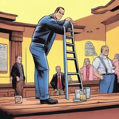 Why did the authority figure bring a ladder to the bar? Because they heard the drinks were on the house!