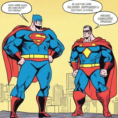 In the comic book, the superhero relied on the guidance of an authority figure to defeat the villain.