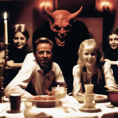 We were discussing the scariest movies we had ever seen and, speak of the devil, the actor from a terrifying horror film showed up at our table.
