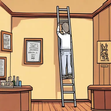 Why did the palsied man bring a ladder to the bar? Because he couldn't handle a straight shot!
