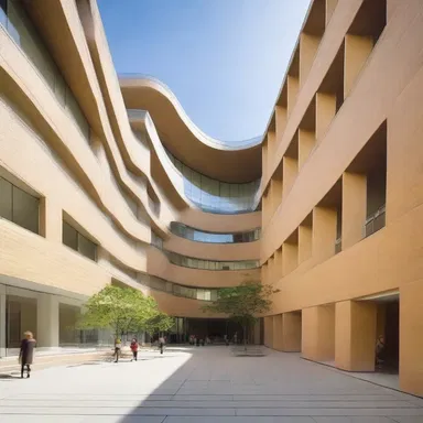The architect designed an accessible and ergonomic building that accommodates individuals with palsied movements.