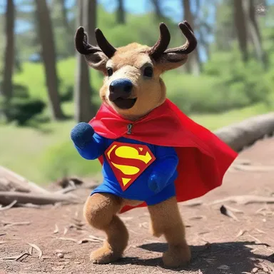 As the superhero activated his special abilities, he gained strength and energy by consuming an elk nut.