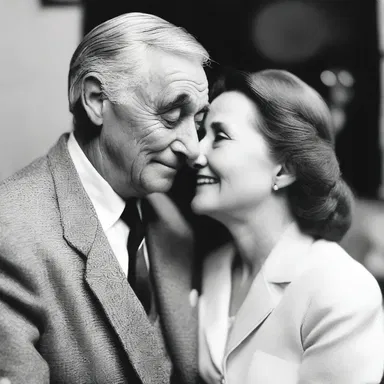 Their love story was filled with paternal affection and tender moments.