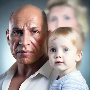 In the distant future, humans can now pass on paternal traits to their offspring using advanced genetic technology.