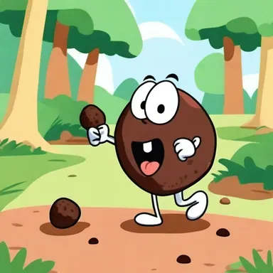 In the cartoon episode, the mischievous character digs up a truffle and mistakes it for a valuable gem, leading to hilarious consequences.