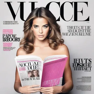 She decided to subscribe her name on the latest fashion magazine.