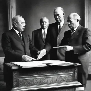 The treaty was officially subscribed by the leaders of both countries on that historical day.