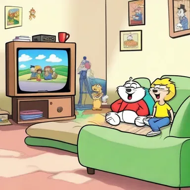 I subscribe to a streaming service to enjoy my favorite cartoons every morning.