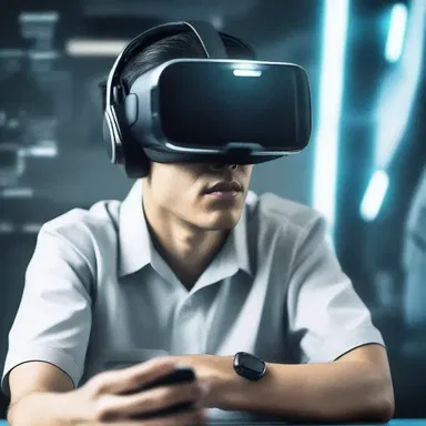 In the science fiction novel, humans subscribe to an advanced technology that enables them to live in virtual reality.