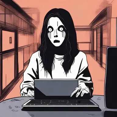 In the horror movie, the main character unknowingly subscribes to a sinister online service that haunts their every move.
