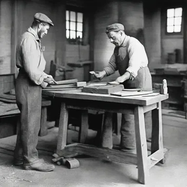 During the Industrial Revolution, workers used wood files to smooth out rough surfaces of wooden machinery parts.