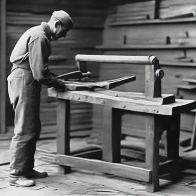 During the Industrial Revolution, workers used wood files to smooth out rough surfaces of wooden machinery parts.