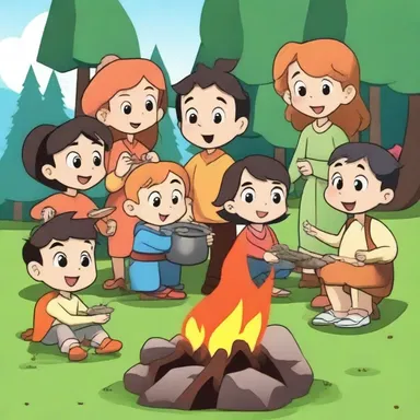 In the animated series, the characters gathered around a campfire and shared a pot of delicious pilaf.