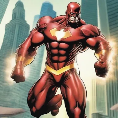 The superhero's arch-nemesis had a unique power where his skin would turn into an indestructible layer of hemosiderin, making him invulnerable to attacks.