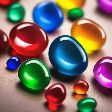 According to the religious text, the tears shed by the deity transformed into precious stones with hues reminiscent of hemosiderin.