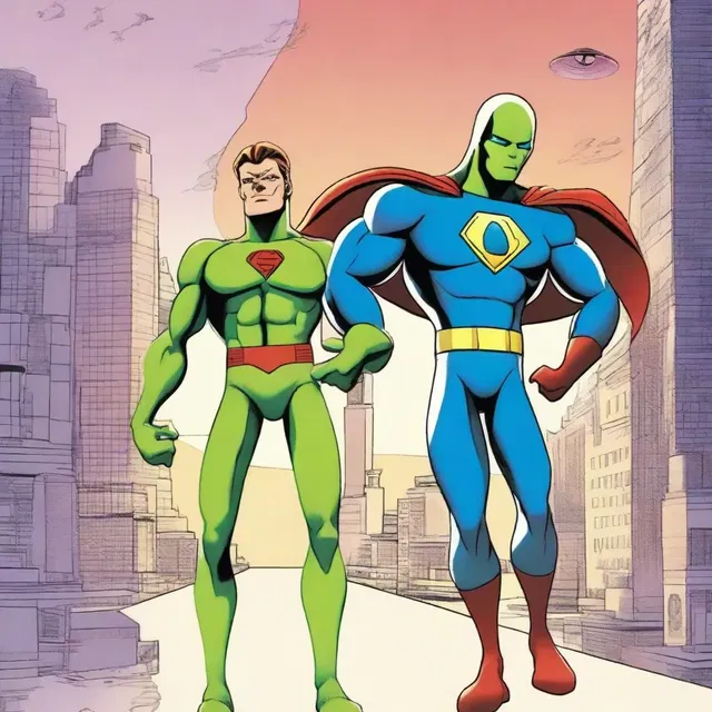 In the animated series, the superhero saves the day by organizing the repatriation of a lost alien back to its home planet.