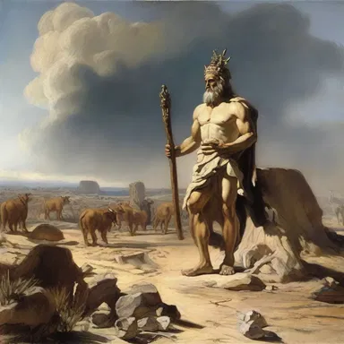 According to an ancient myth, the gods cursed the barren lands with scrubbiness as punishment for the people's disobedience.