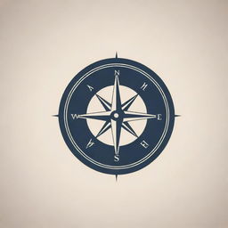 Design a logo that takes the shape of a compass, with the word 'West' prominently featured. The design should be sleek and modern, blending the compass and text seamlessly.